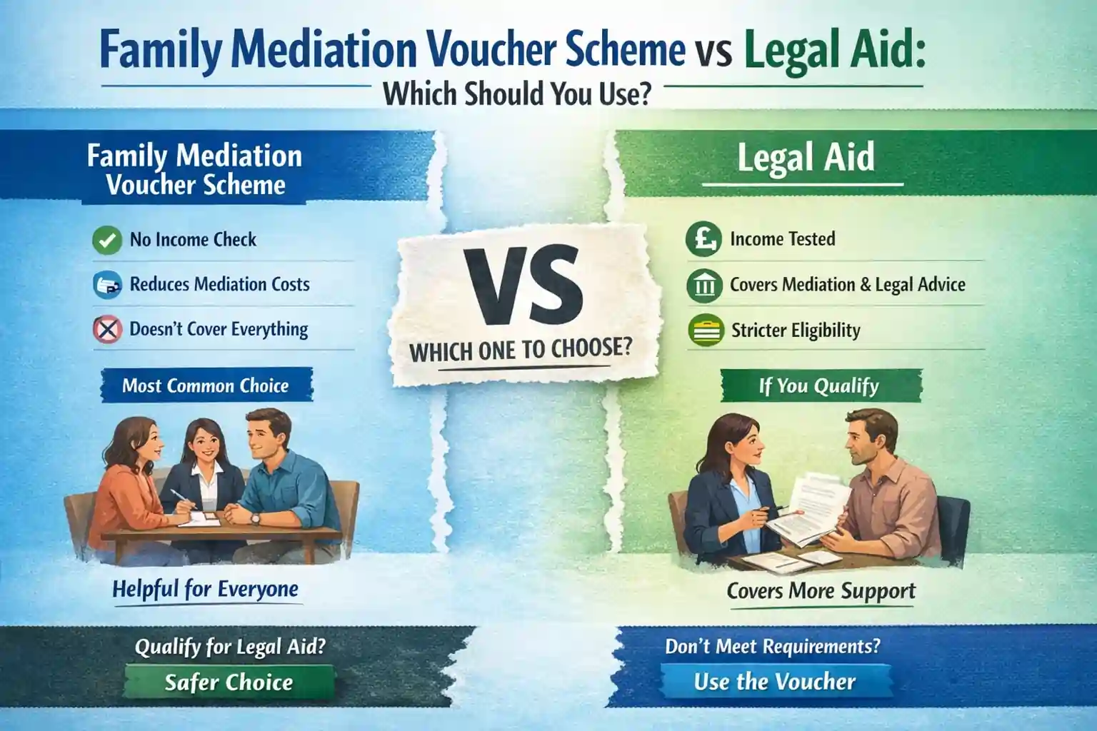 Family Mediation Voucher Scheme vs Legal Aid: Which Should You Use Poole?