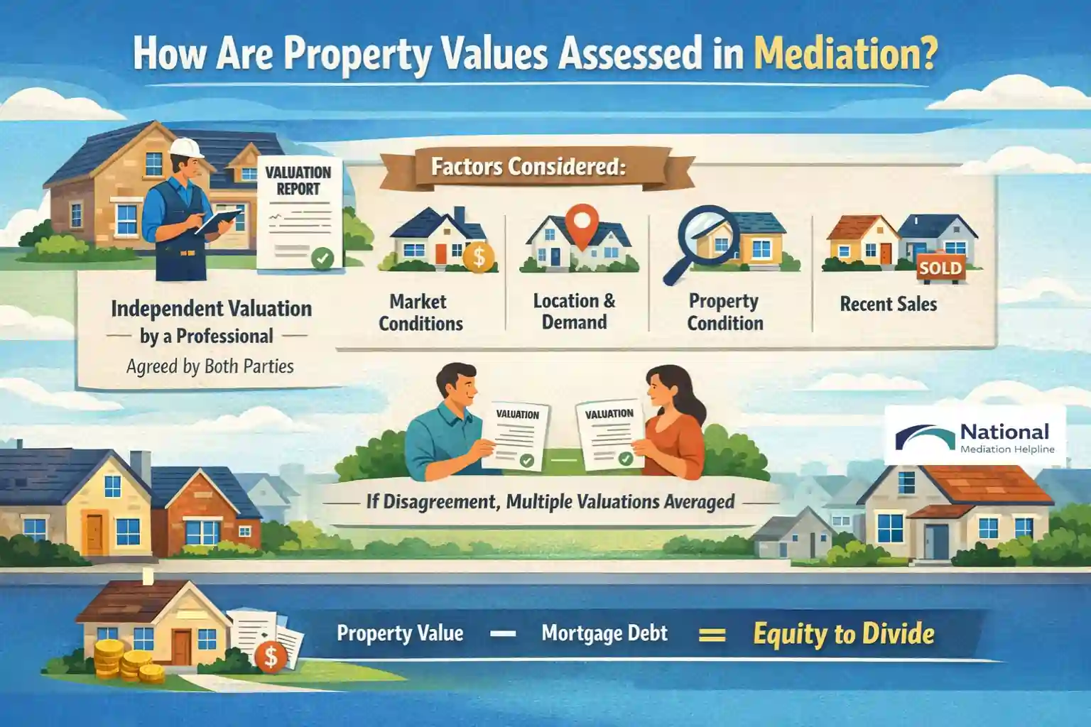 How Are Property Values Assessed in Mediation Poole?