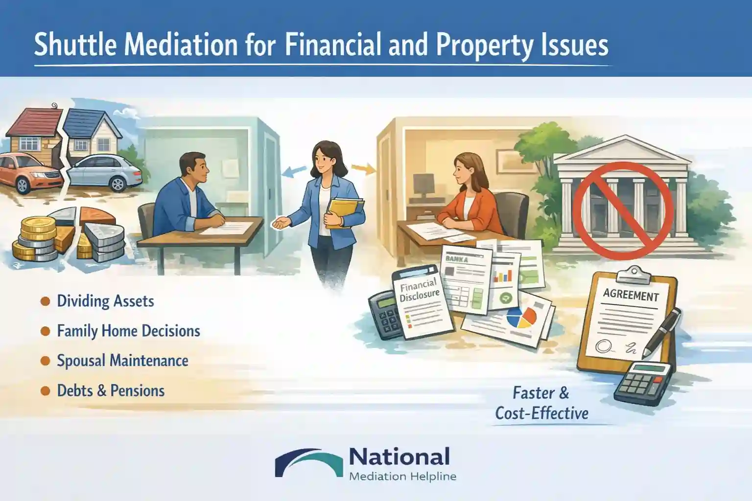 Shuttle Mediation for Financial and Property Issues Poole